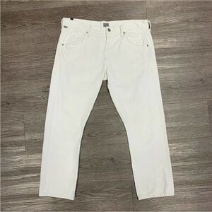 Citizens of Humanity Emerson Slim Boyfriend Jeans Women Size 30 X 27 White Denim